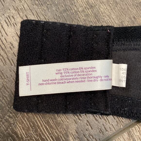 CACIQUE Lightly Lined Black T Shirt Bra 40DD - Picture 7 of 7
